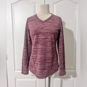 Tek Gear Long Sleeve Fleece V Neck Sweater - sz S‎